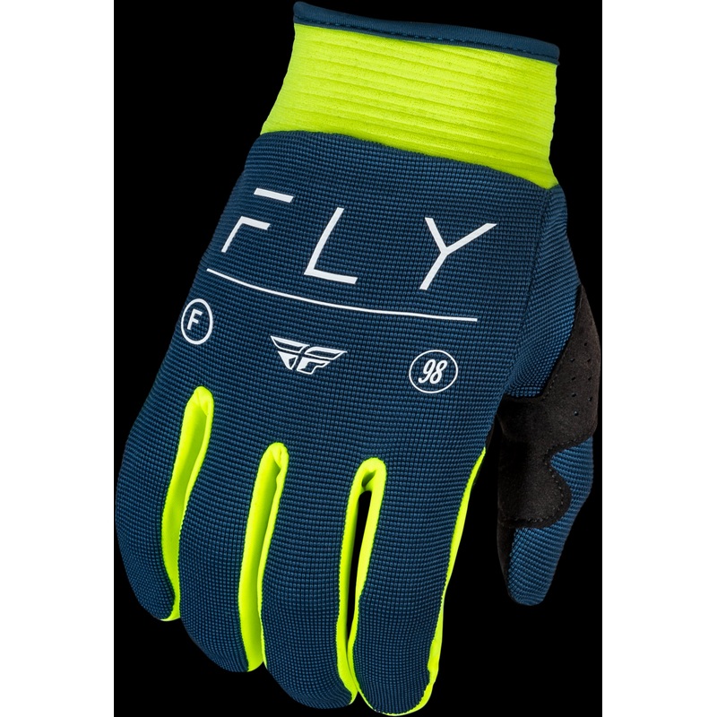 FLY RACING Youth F-16 Gloves Navy/Hi-Vis/White Yl