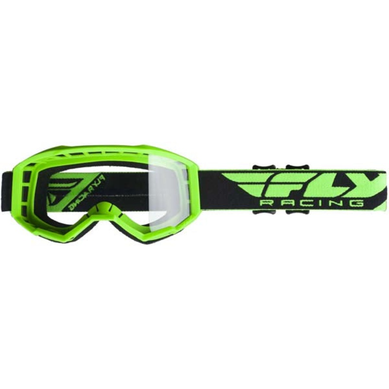 Fly Racing 2019 Focus Goggles w/ Clear Lens-Green/Clear