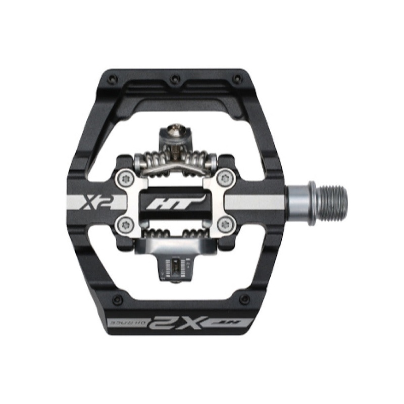 HT COMPONENTS X2 CLIP PEDAL BLACK