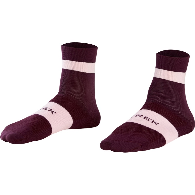 Sock Trek Race Quarter Large (42-44) Mulberry