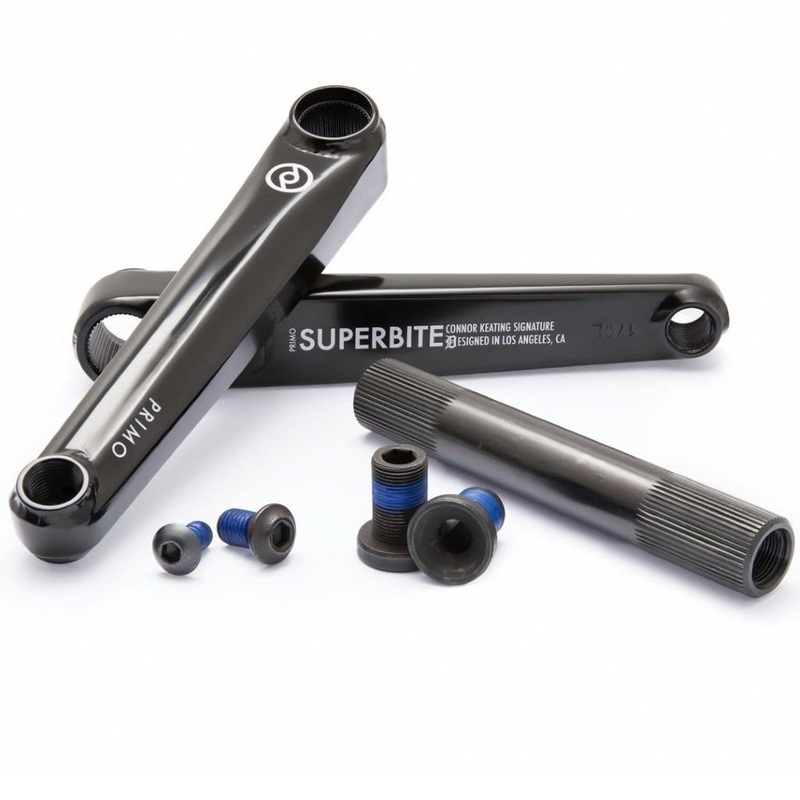 Primo Superbite Cranks Black with Bottom Bracket 170mm Black