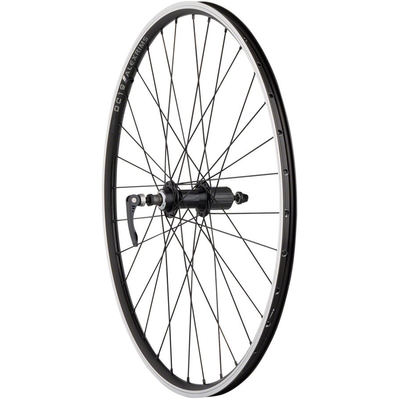 Quality Wheels Value Double Wall Series Rear Wheel – 26″ QR x 135mm Rim Brake HG 10 BLK Clincher 32H