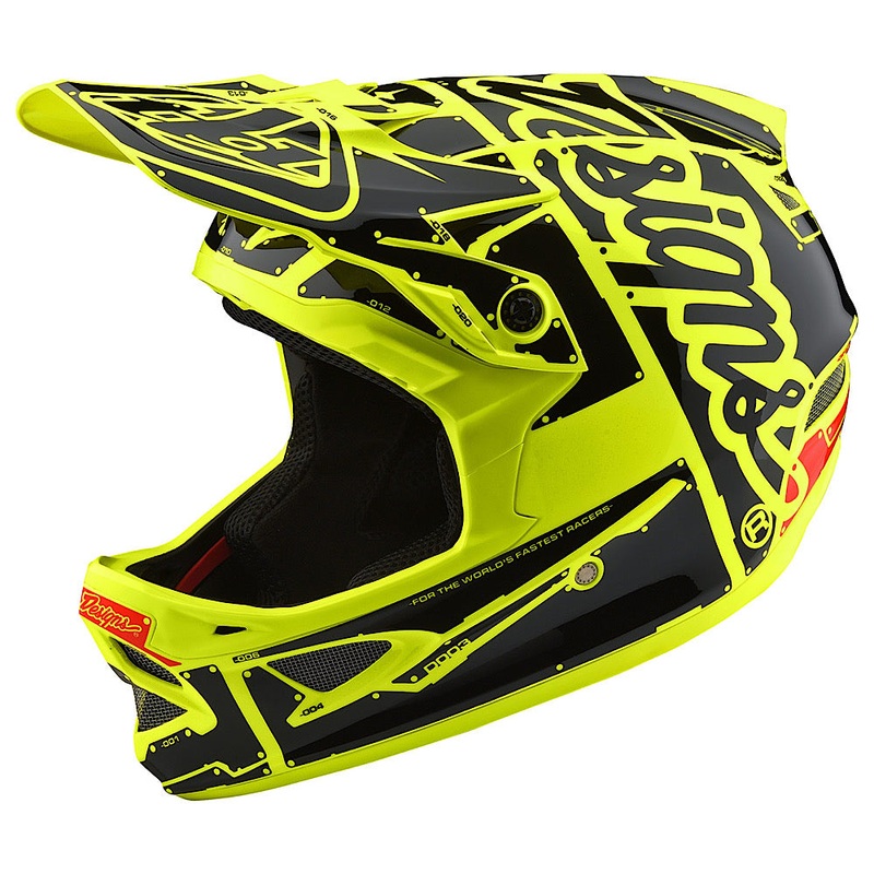 TROY LEE DESIGNS D3 FIBERLITE FACTORY LG FLO YELLOW