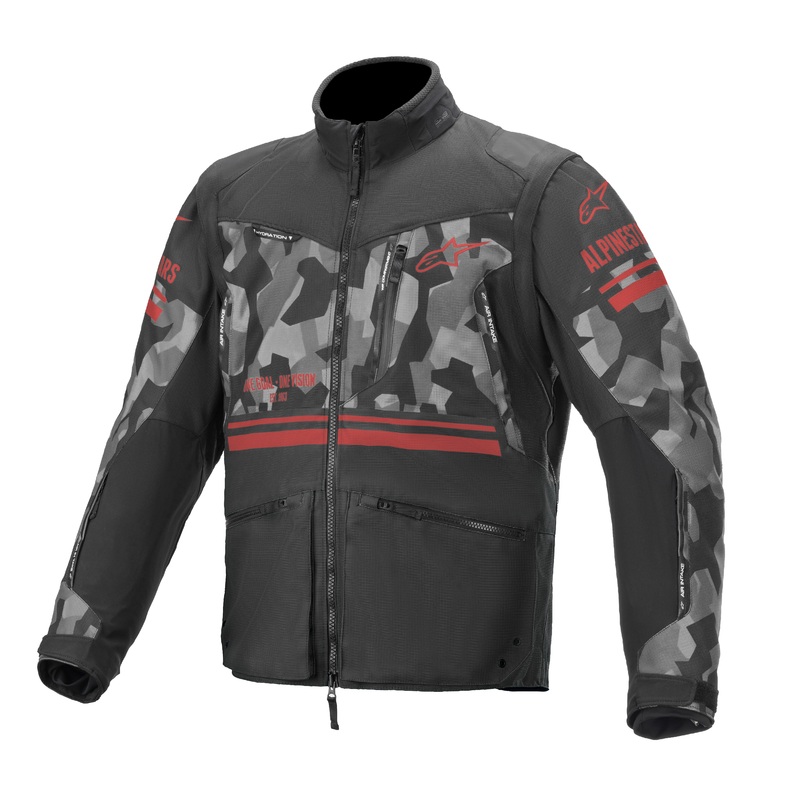 ALPINESTARS Venture R Jacket Grey Camo/Fluorescent Red Medium