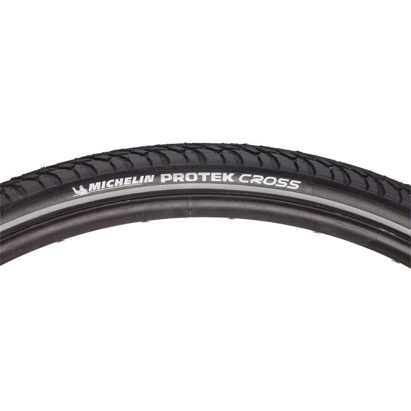 Protek Cross Touring-Hybrid Bike Tire, Ebike Tire – 700 x 35, Clincher, Wire, Black 700 x 35c