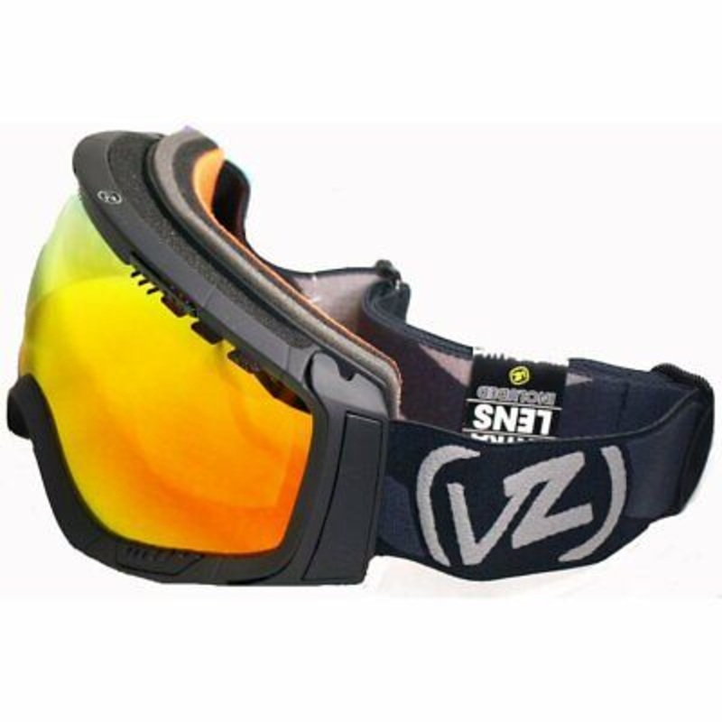 VonZipper Feenom Snow Goggle Black Satin Fire Chrome Von Zipper Goggles