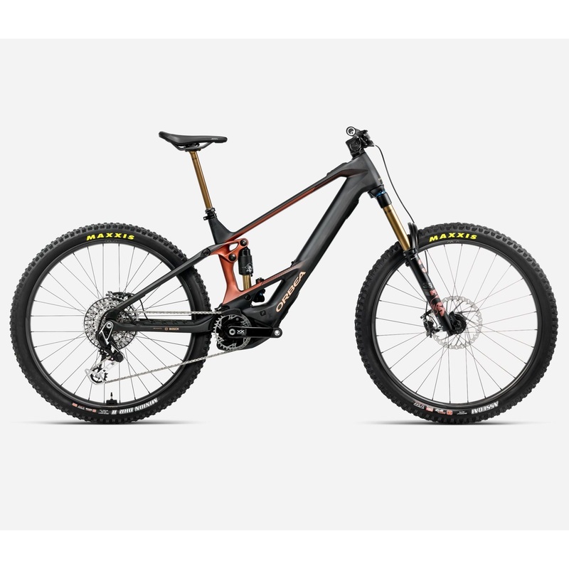 2025 Orbea Wild M-LTD, Mixed Wheel Matte Diamond Carbon View – Red Gloss Large