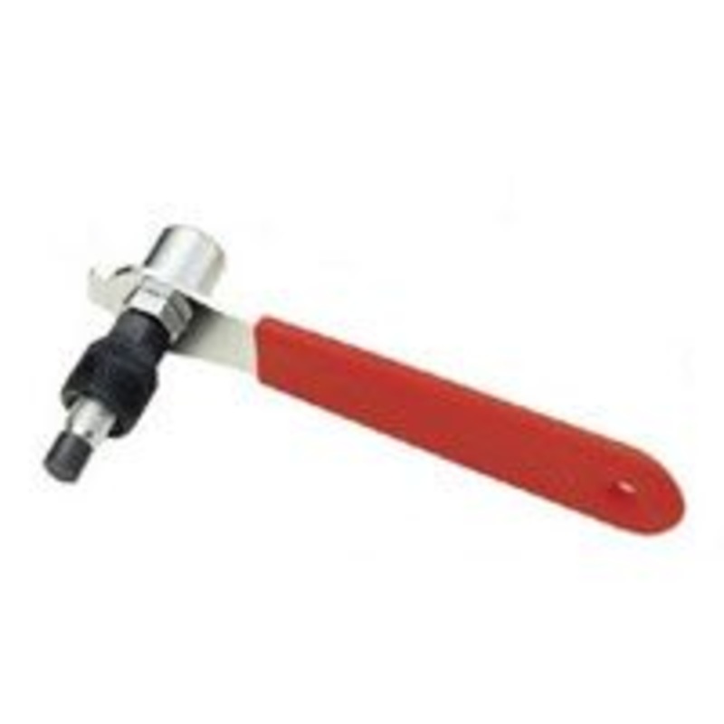 Crank Extractor Tool – Square Taper, 14mm socket, 15mm Hex Red