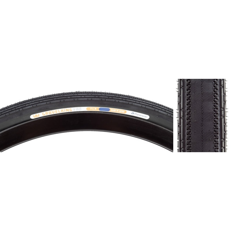 Panaracer GravelKing SS Tire – 650b x 48 / 27.5 x 1.90 Tubeless Folding BLK