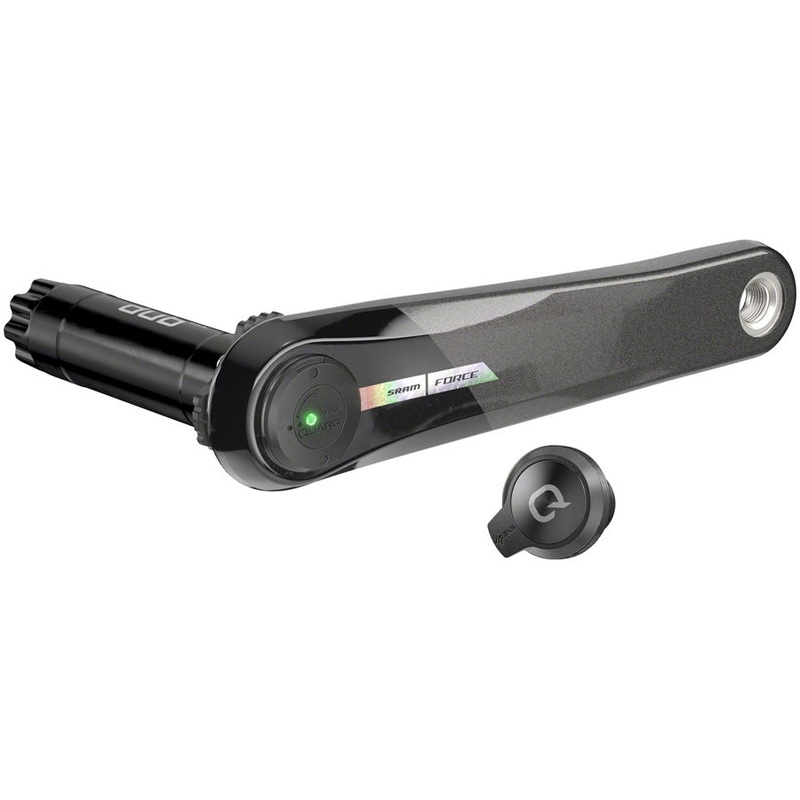 SRAM Force AXS Wide Left Crank Arm and Power Meter Spindle Assembly – 167.5mm, 12-Speed, DUB Spindle Interface, Iridescent Gray, D2