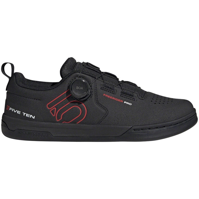 Five Ten Freerider Pro BOA Flat Shoes – Men’s Core Black/Red/FTWR White 8