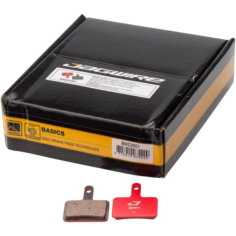 Jagwire Sport Semi-Metallic Disc Brake Pads – Bulk Box, For Shimano Acera M3050, Alivio M4050, and Deore M515/M515-LA/M525/T615