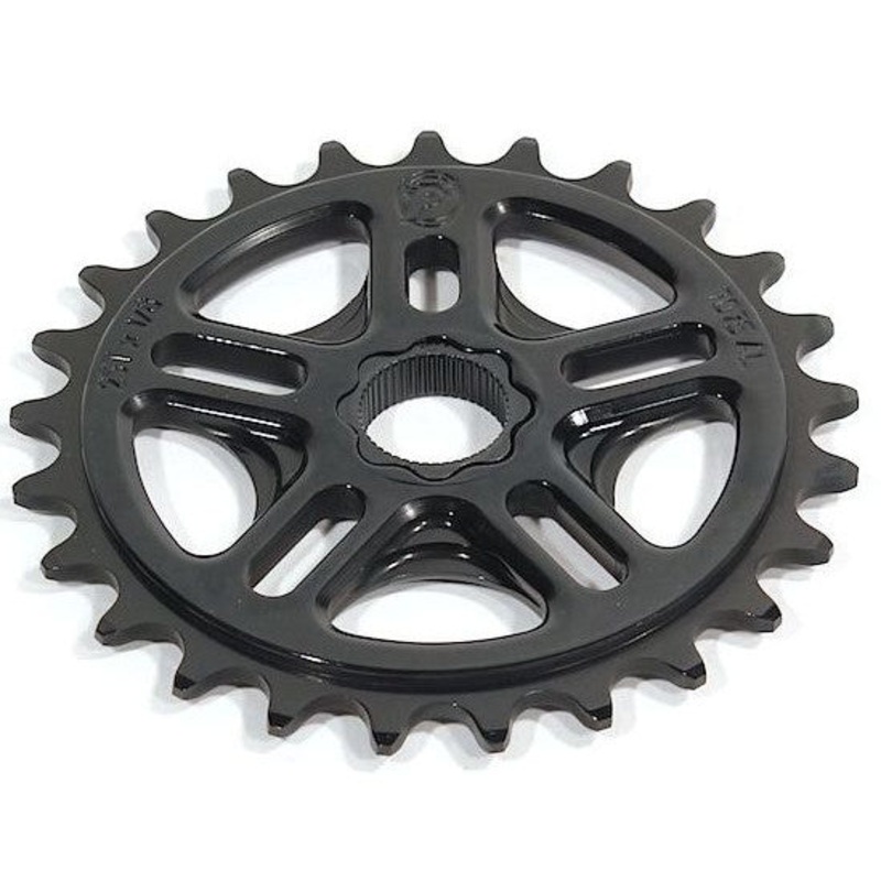 Profile 25t Spline Drive BMX Sprocket – 19mm – 48-spline – Black – USA Made