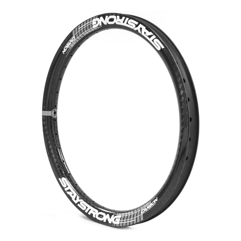Stay Strong V3 Carbon Pro BMX Front Rim-36H-20×1.75″ Black