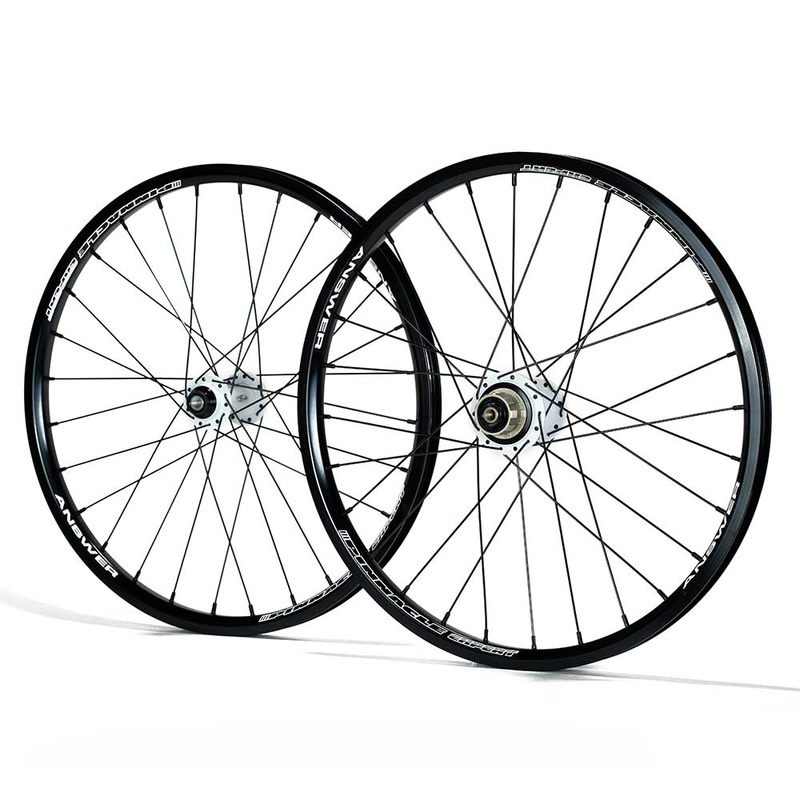 Answer Bmx Expert Holeshot Wheelsets 24 Black Rim White Hub