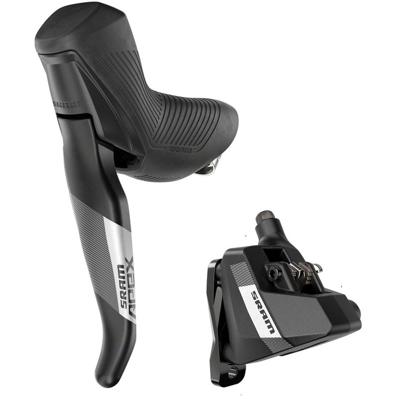Apex Disc Brake and Lever – Left/Rear, Flat Mount, 2-Piston, 20mm Offset, Black, A1