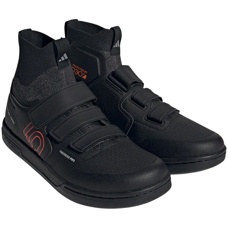 Freerider Pro Mid VCS Flat Shoes – Men’s, Core Black/Solar Red/Gray Three 10