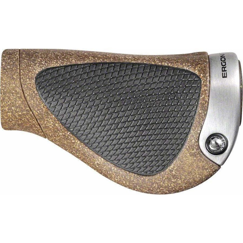 GP1 BioKork Grips – Lock-On Twistshift Small Black/Tan Black/Tan