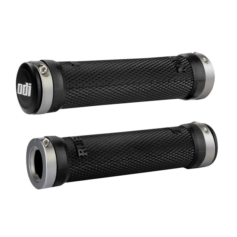 ODI Ruffian Flangeless Lock-On Grips Aqua