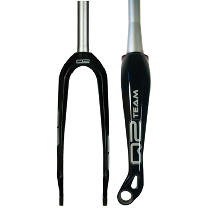 Q2 Pro Tapered Carbon BMX Race Fork-24″-1 1/8-1.5″-10/15/20mm Black