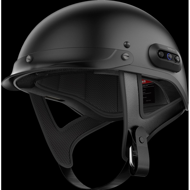 SENA Cavalry 2 Half Helmet Matte Black Lg Matte Black Large