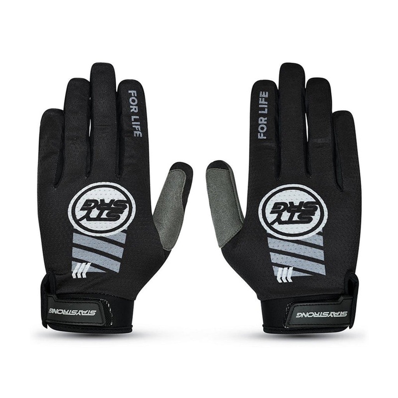 Stay Strong Staple 4 BMX Race Gloves-Black Adult X-Small