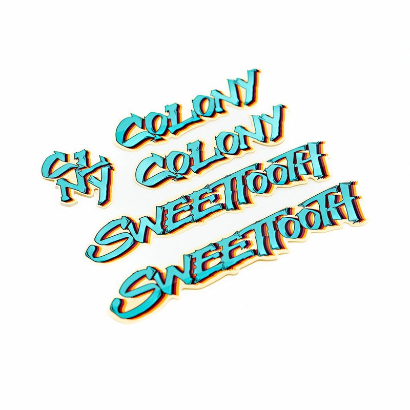 Colony BMX Sweet Tooth Frame Sticker Kit Multi