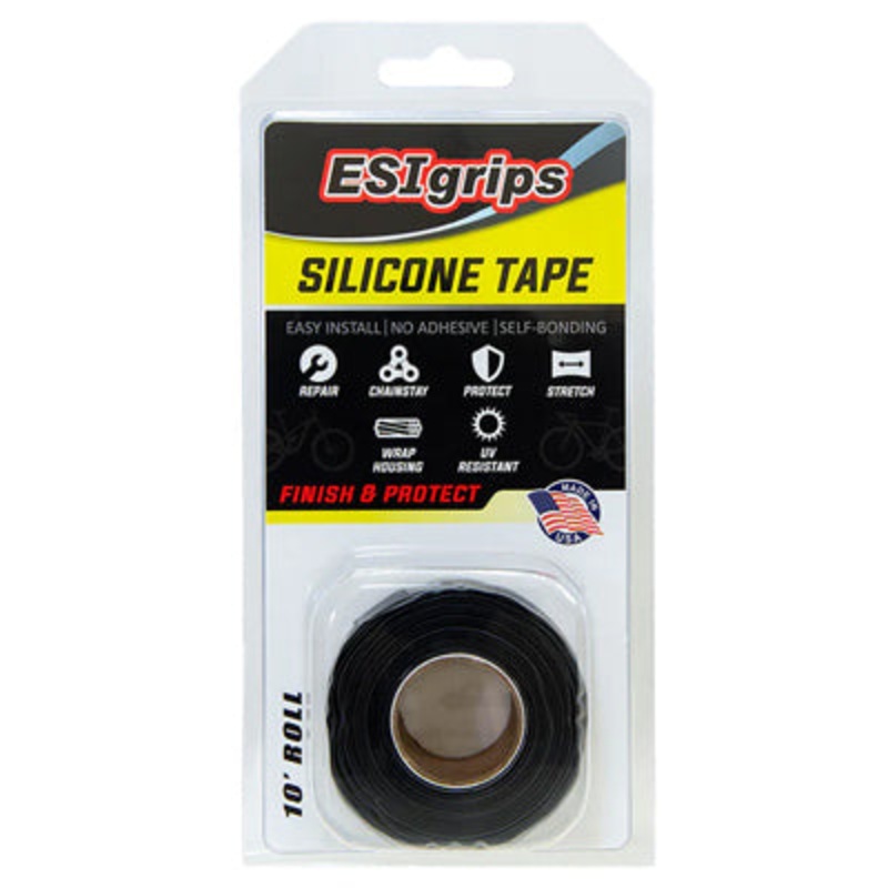 Esi Finishing Tape,10Ft,Black Silicone Tape, 1 Roll Silicone Finishing Tape Esi Gripstape NA Black
