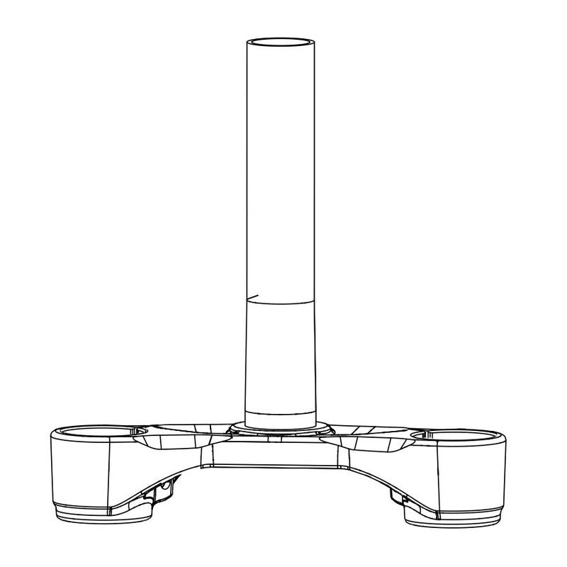 Lower Crown/Steerer 35mm BoXXer C1 0mm Offset 36mm total offset on 27.5 46mm total offset on 29″ Gray