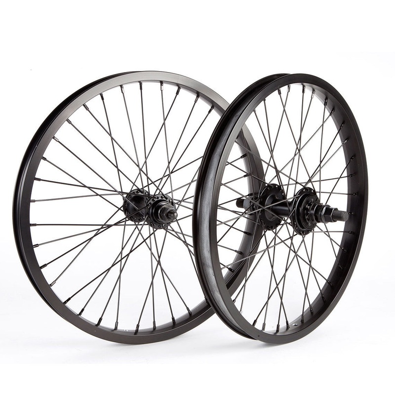 18″ Fit Eighteen OEM BMX Wheelset – 9t Cassette – Pair – Black