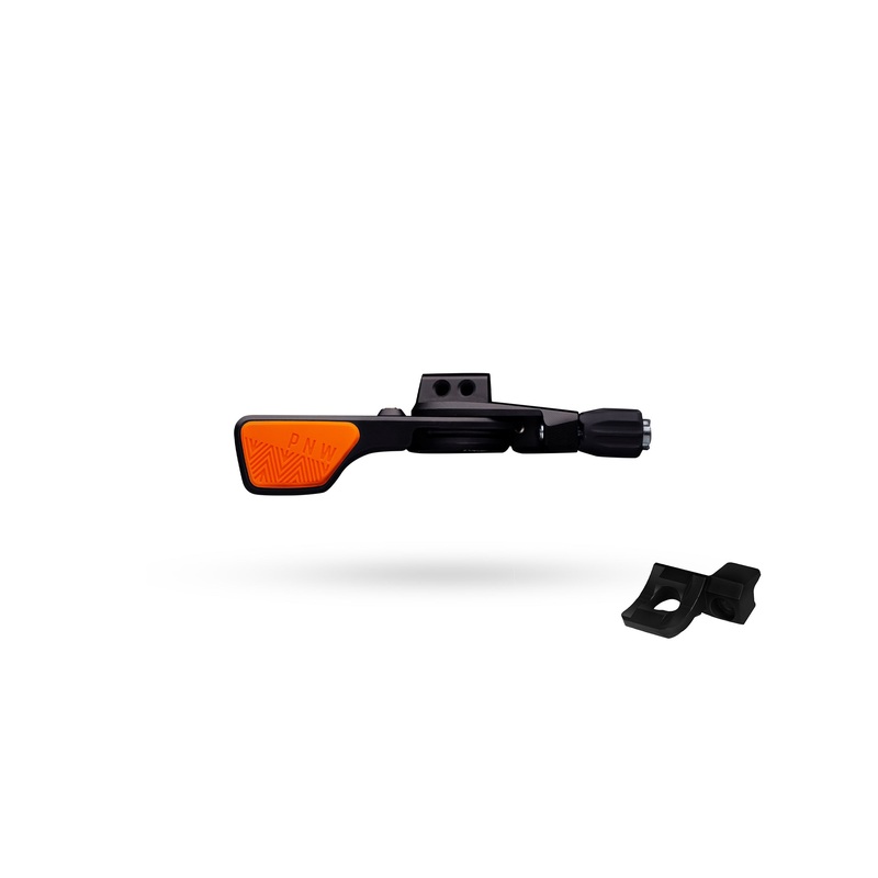PNW Components Loam Dropper Seatpost Lever Kit Shimano I Spec EV Clamp Black/Orange