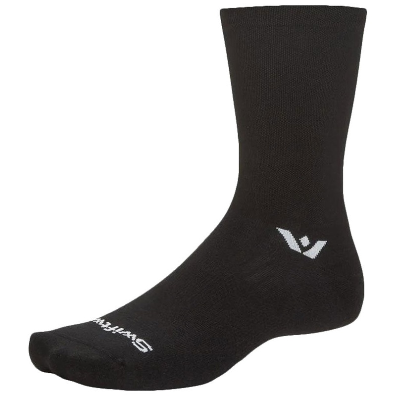 Swiftwick Aspire Crew Socks – Circuit Black Large