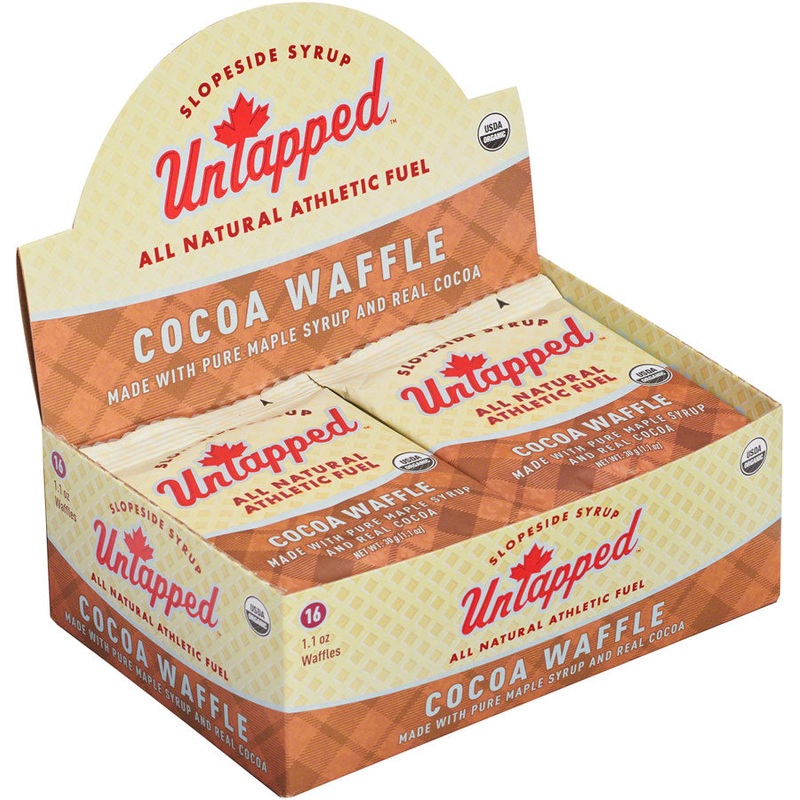 UnTapped Organic Waffle – Cocoa, Box of 16