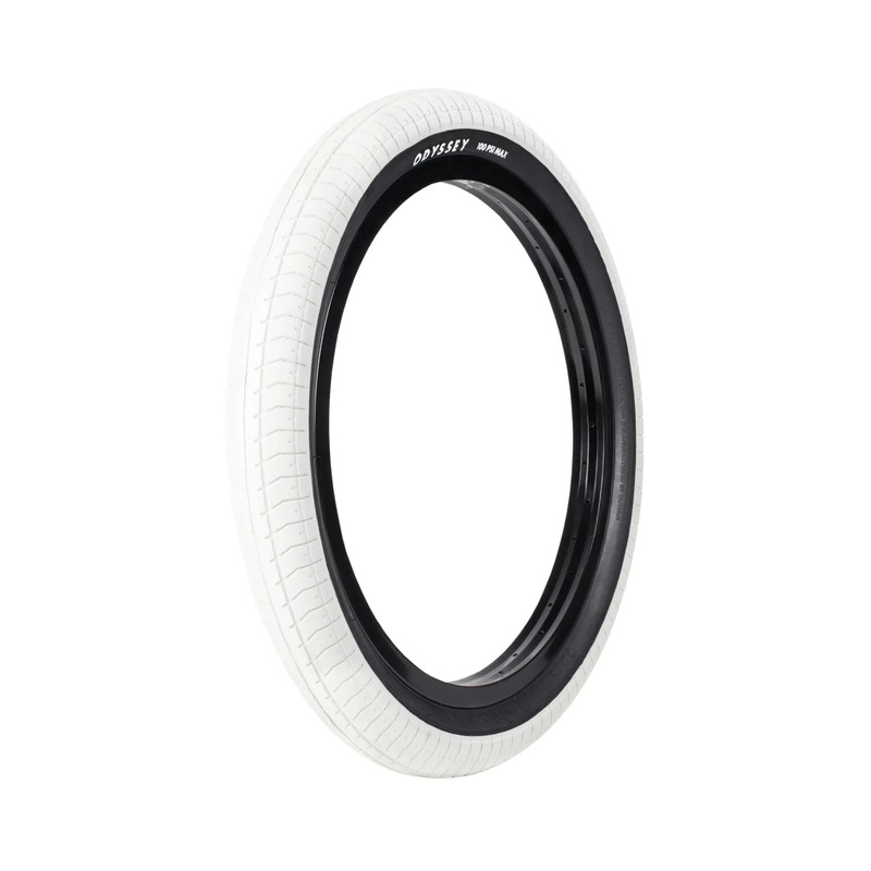 20×2.40 Odyssey Path Pro Dual-Ply BMX  Tire – 100psi – White w/ Black Sidewall