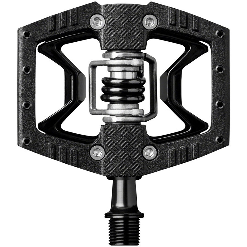 Crank Brothers Double Shot 3 Pedals – Single Side Clipless with Platform, Aluminum, 9/16″, Black