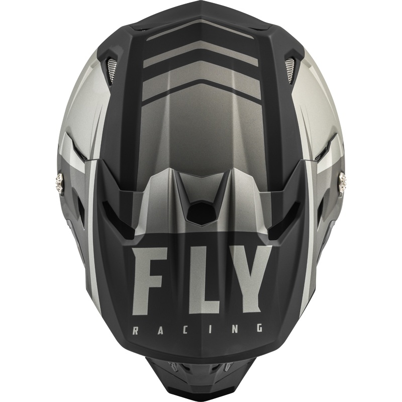 FLY RACING Toxin Transfer Helmet Matte Grey/Black Xl