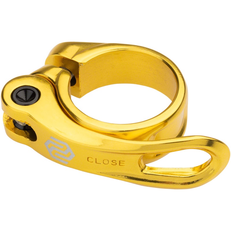 Promax QR-1 Quick Release Seatpost Clamp – 34.9mm, Gold