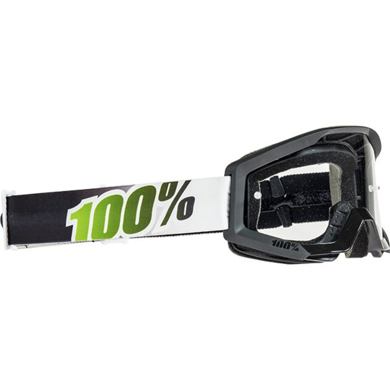 100% Strata Moto Goggles-Black Lime