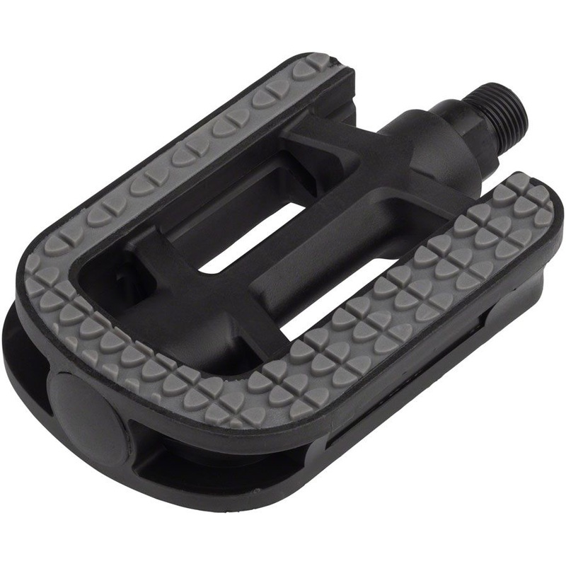 City Pedals – Platform, Plastic, 9/16″, Gray/Black