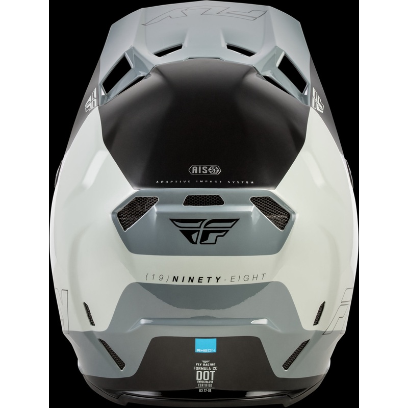 FLY RACING Formula Cc Glide Helmet Grey/Light Grey/Black Md