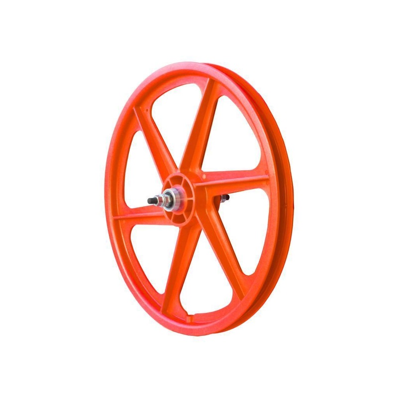 Skyway Tuff 6 Spoke Rear Wheel Orange Right Hand Drive –