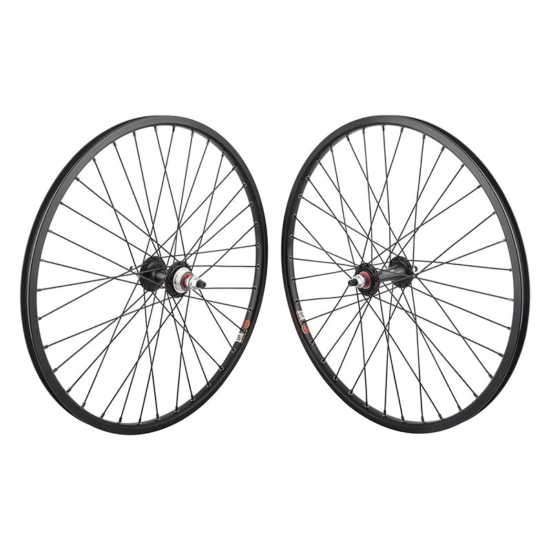 20×1-1/8″ Sun M13II Sealed Cartridge Flip/Flop BMX Wheelset – Pair – Black