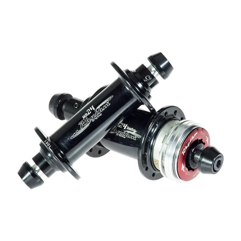Crupi Rhythm Mini Cassette BMX Hub-Black-24H 10mm