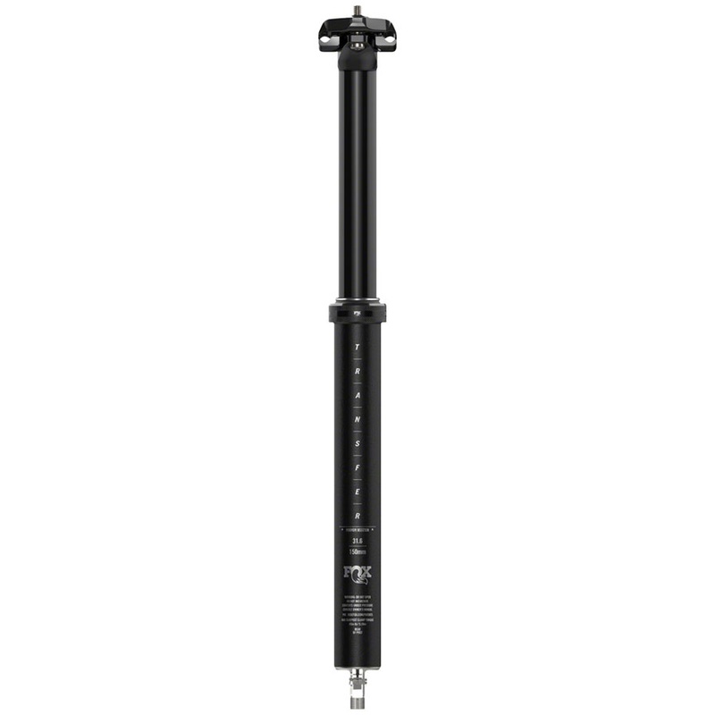 FOX Transfer Performance Elite Dropper Seatpost – 31.6 mm, 120 mm, Internal Routing, Anodized Black