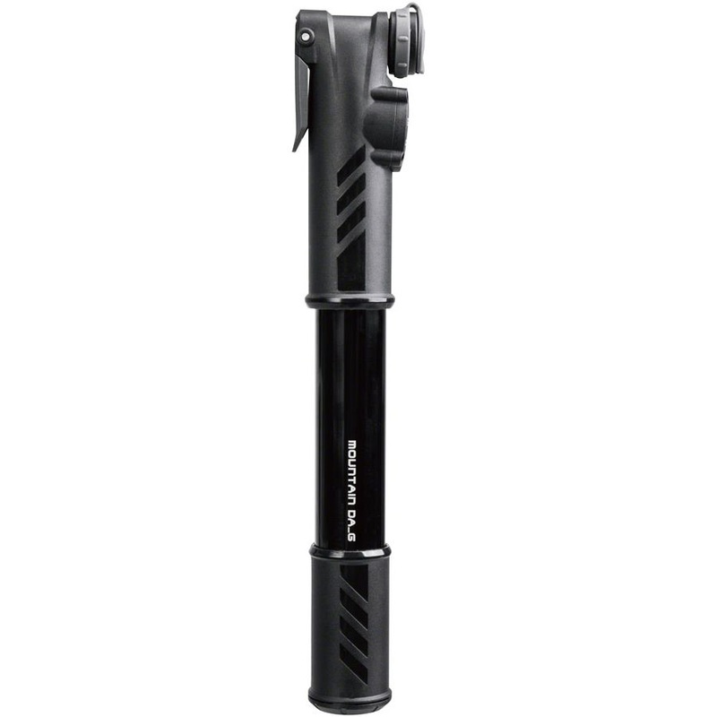 Mountain DA G Mini Pump, 60psi, With Gauge, Black