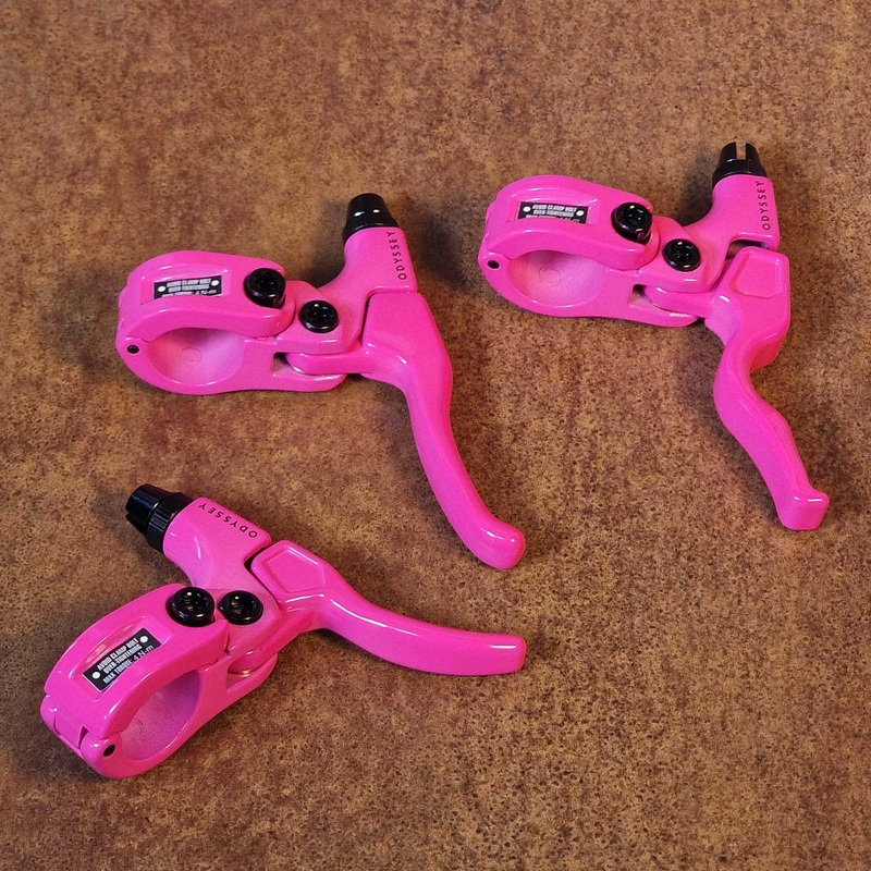 Odyssey Monolever Brake Lever Hot Pink Right Small
