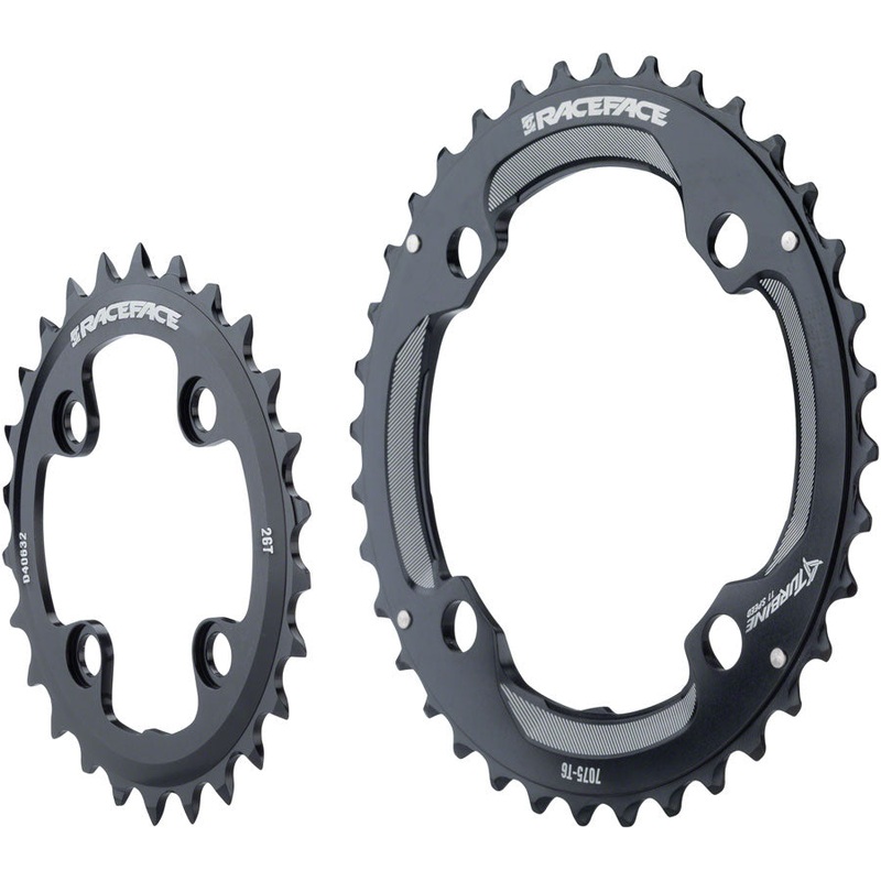 RaceFace Turbine 11-Speed Chainring: 64/104mm BCD, 28/38t, Black
