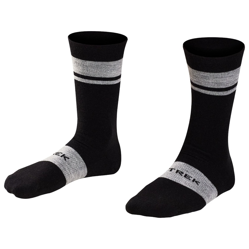 Sock Trek Race Merino Wool Padded Crew Large (42-44) Black