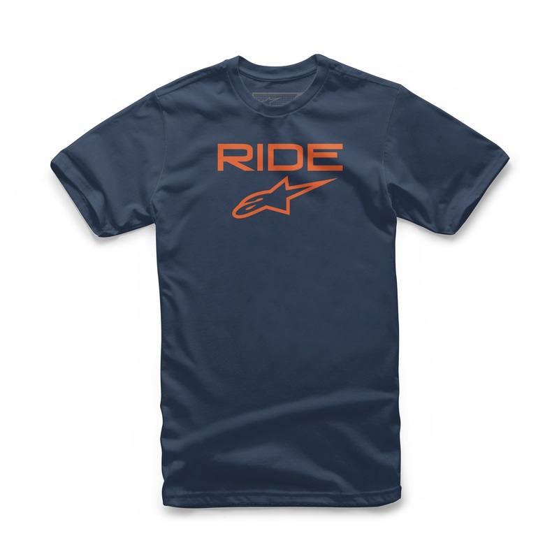ALPINESTARS Youth Ride 2.0 Tee Navy/Orange X-Small
