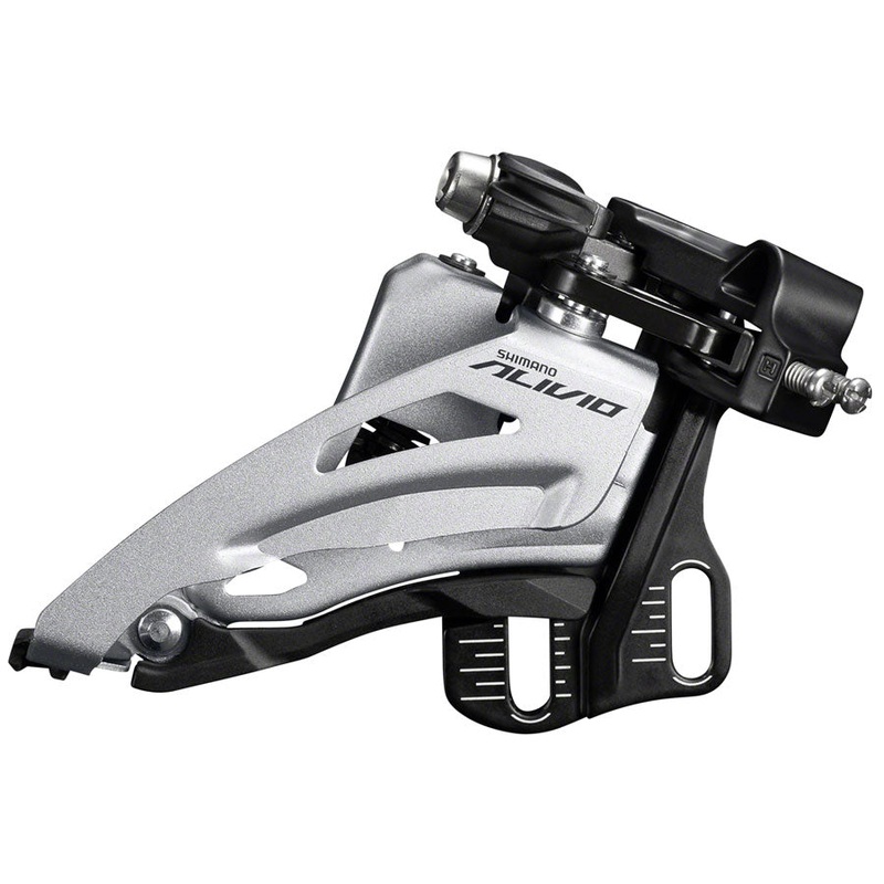 Shimano Alivio FD-M3120-E Front Derailleur – 2×9-Speed, Side Swing, Front Pull, E-Type Mount, 36t Max